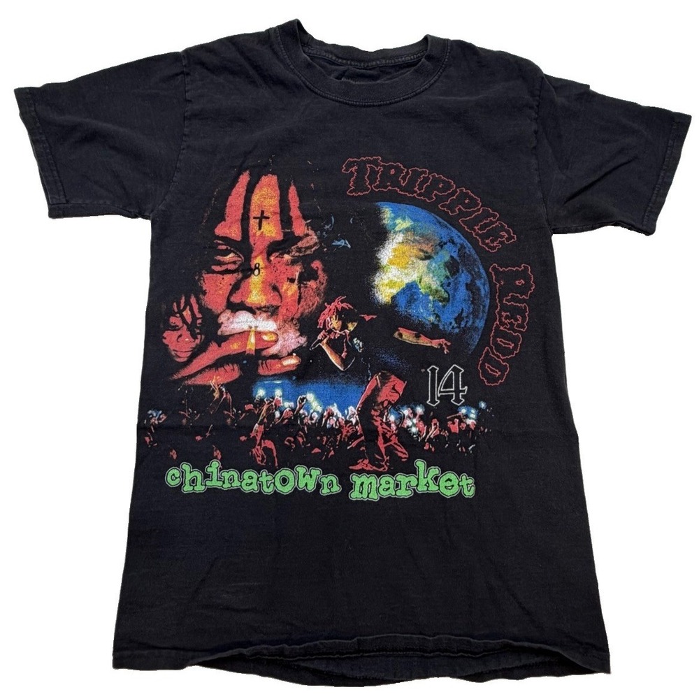 Trippie Redd X Chinatown Market Deeper Than Earth T-Shirt Black Size Small